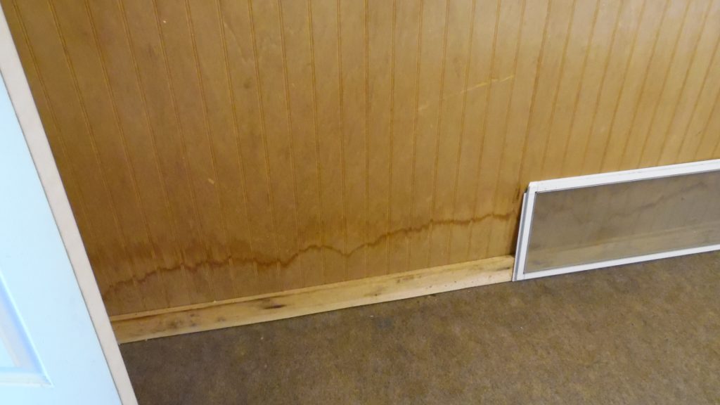 More water damage in bathhouse. More water damage in bathhouse.