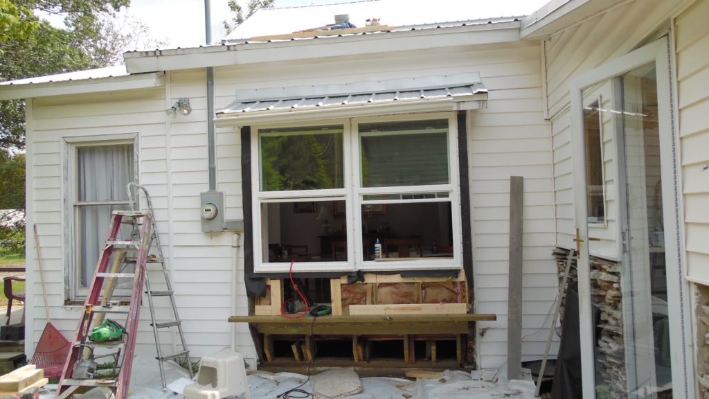 The new windows in place The new windows in place